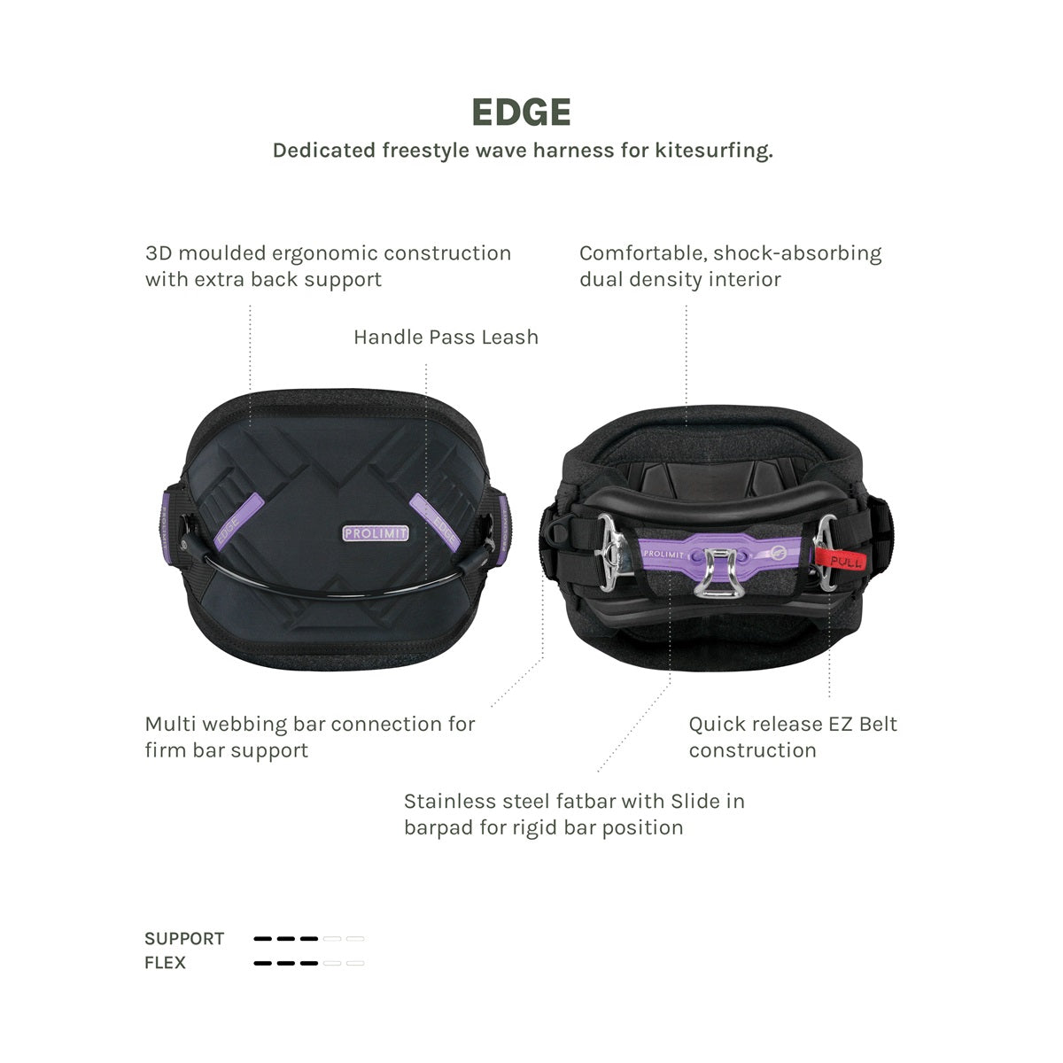 Prolimit Kitesurf Waist Harness Edge