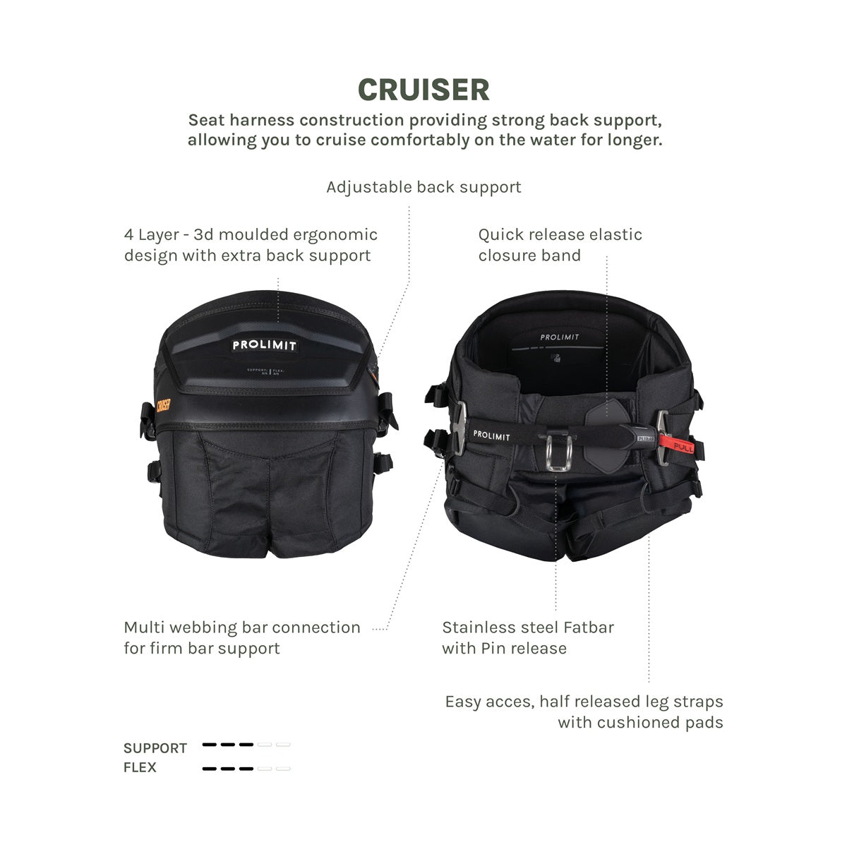 Prolimit Windsurf Seat Harness Cruiser