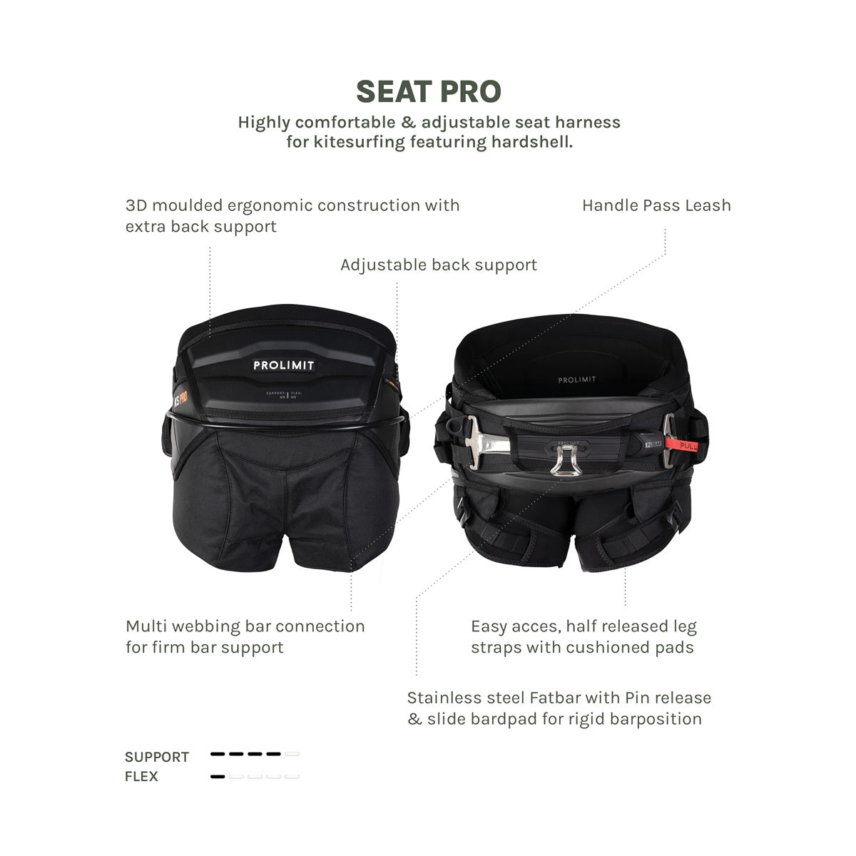 Prolimit Harness Kite Seat Pro