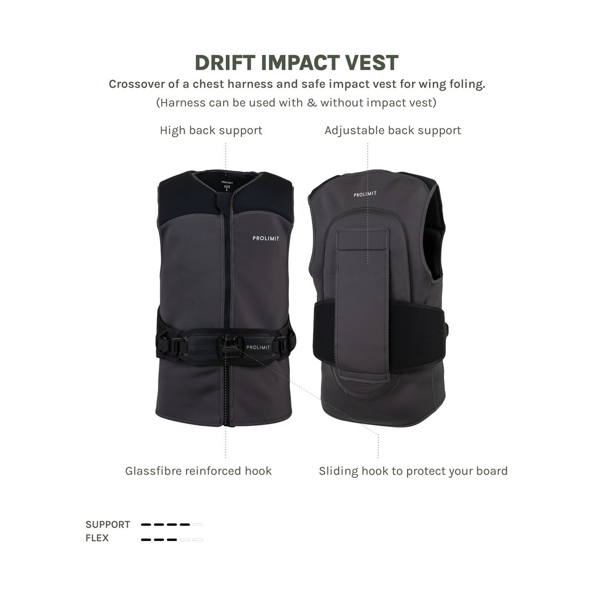 Prolimit Drift Wing impact vest