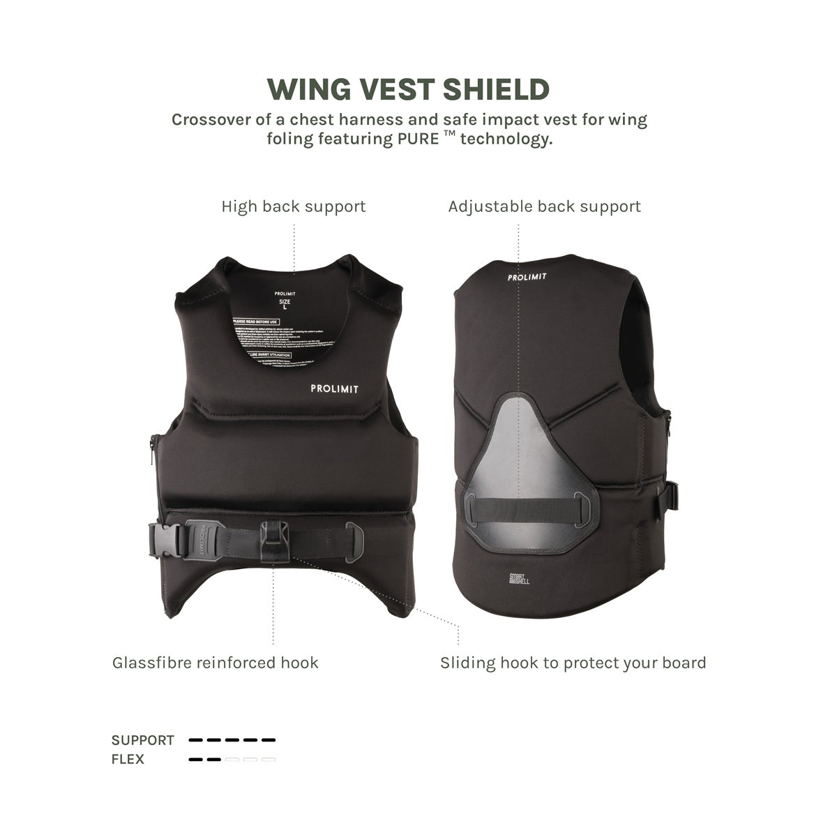 Prolimit Wing/Foil Shield FR harness vest
