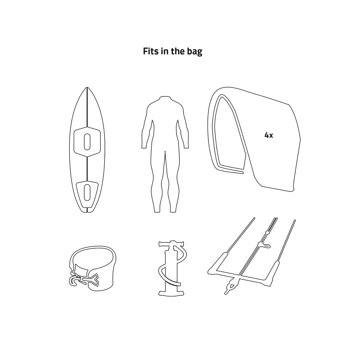 Prolimit Surf/kitesurf Boardbag Evo Stacker Combo