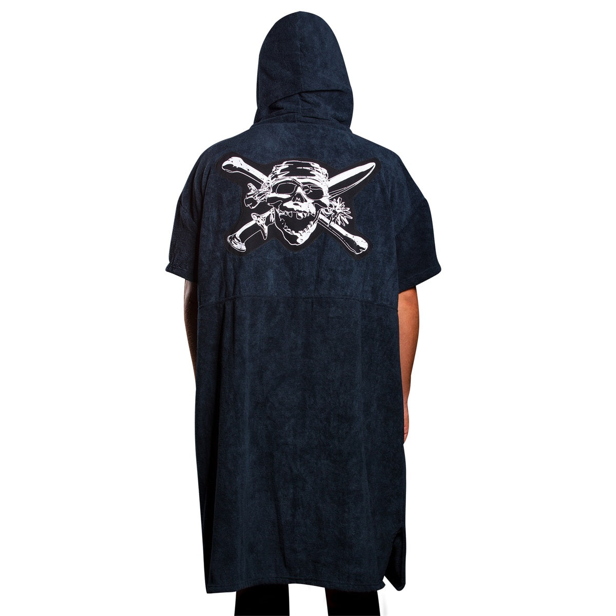 Poncho Skull Black